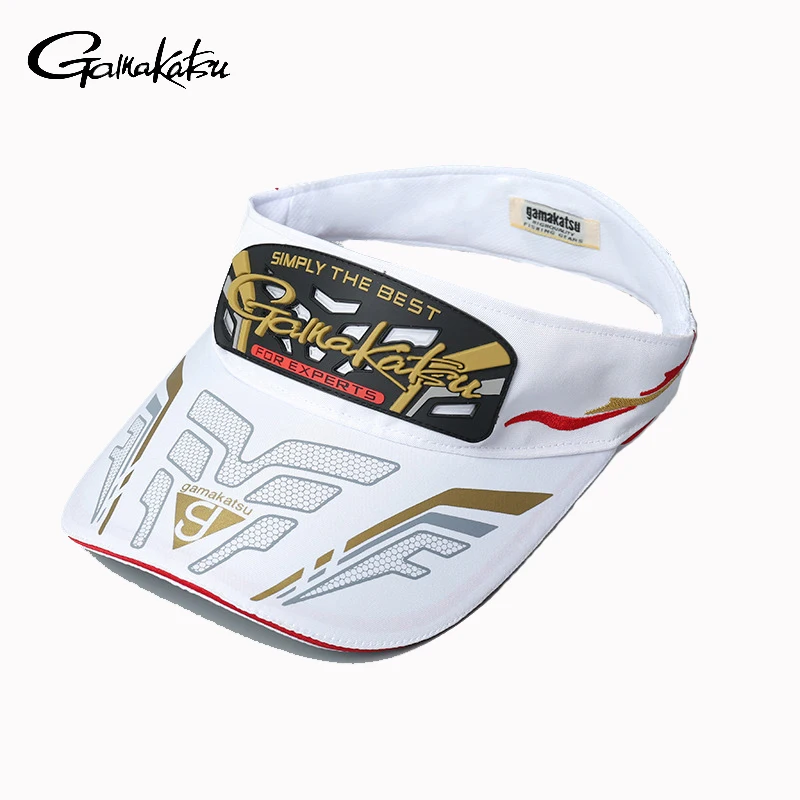 Gamakatsu Fishing Caps for Men Empty Top Hat Luya Sunshade Leak Top Sun Hat Sports Baseball Golf Cap Men's Panama Hat 2022 New