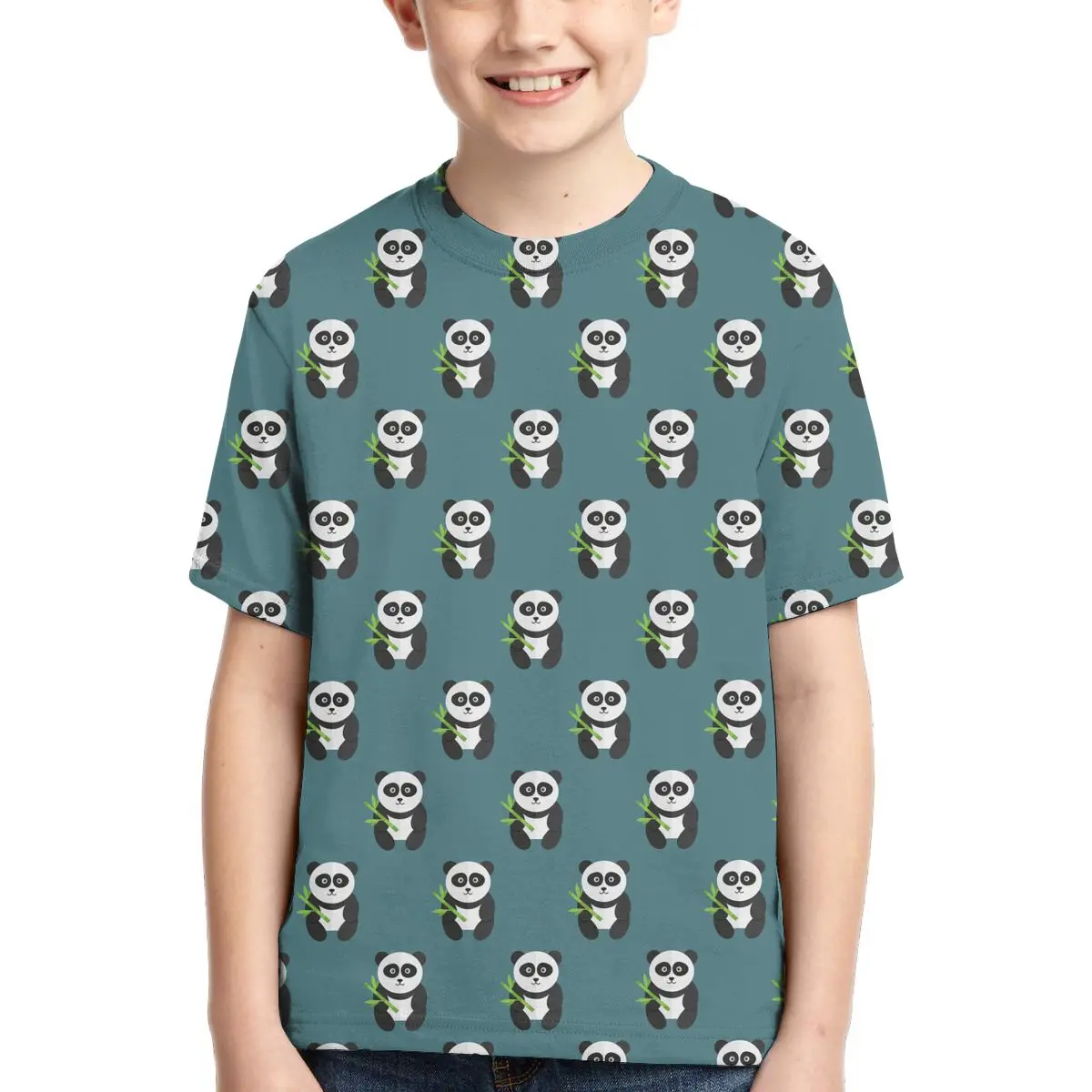 

Cartoon Panda Kids T-Shirt Print Girls Funny Clothes Boys Costume Children 2020 Summer Tops Hot Game Kids Clothes Baby Tshirts