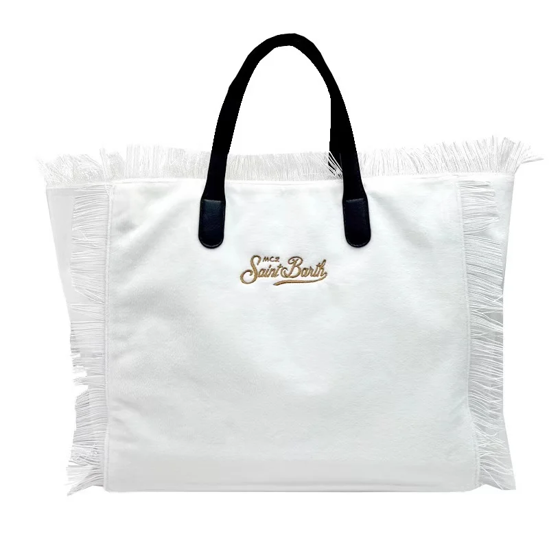 Новинка 2024 Женская вместительная кожаная сумка Saint Barthes в европейскую и