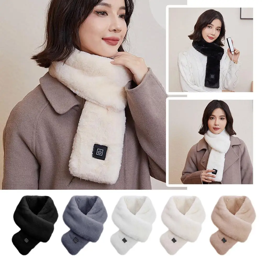 Зимний шарф с электрическим подогревом 5 В 3-уровневый регулируемой температурой