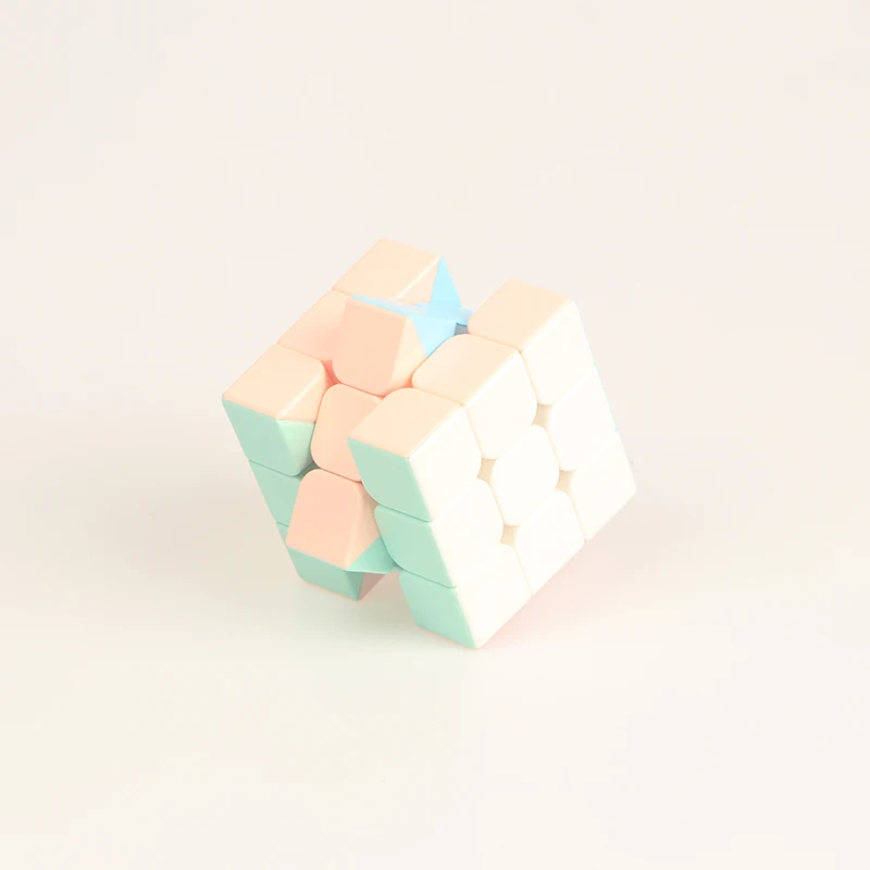 Новый цвет Макарон без наклеек 3x3x3 3D скоростной Профессиональный пазл детская