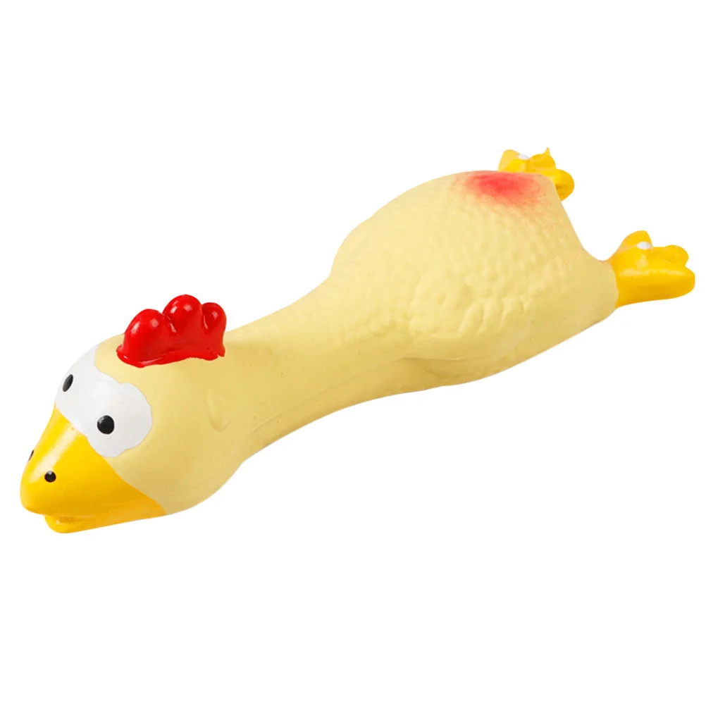 

Dog Toy Chicken Toys Squeaky Pet Rubber Sound Chew Latex Screaming Squeakers Squeaker Puppy Large Teething Dogs That Chickens