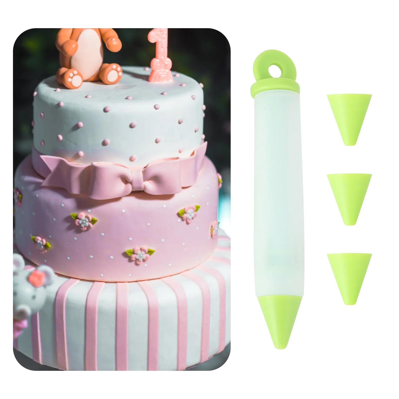 

Pen Tool Silicone Baking Piping Diy Cake Writing Plate Draw Coffee Chocolate Decoration Dipped Pastry Kitchen accessories