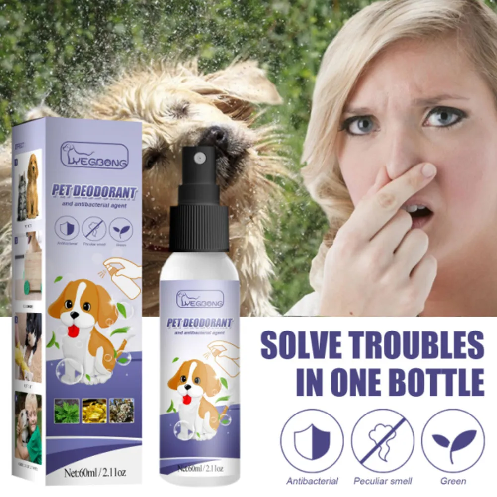 60 мл не раздражающий мягкий запах для домашних питомцев дезодорант собак и кошек