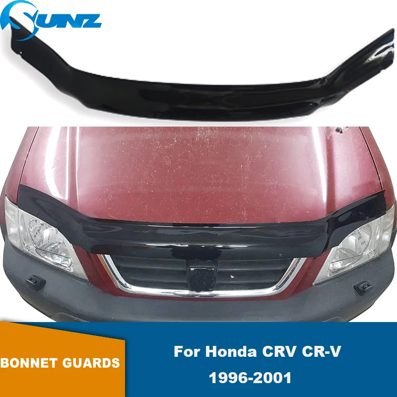 Bonnet Deflector For Honda CRV CR-V 1996 1997 1998 1999 2000 2001Tinted Bonnet Guard Front Hood Deflector Scoop Hood Accessories