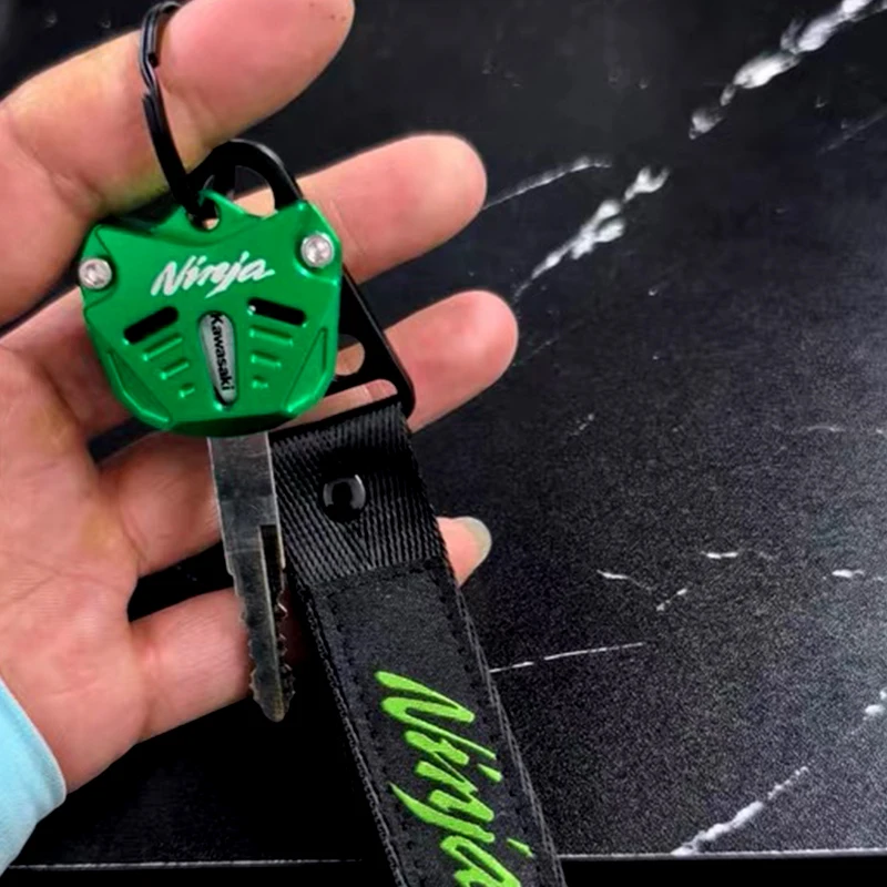 Фото Мотоциклетный брелок для ключей и брелок для ключей для Kawasaki ZX6R ZX9R ZX10R ZX14R Ninja 650 1000 SX 400 500 ER6N ER6F ER6R №2