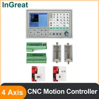 4 axis cnc offline motion controller support gm code programmable pulse for stepper servo motor cnc wood metal marble carving