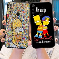 the simpsons phone case for huawei p20 p30 p40 lite pro plus p20 lite 2019 p smart 2020 2019 z 5g luxury ultra back protective