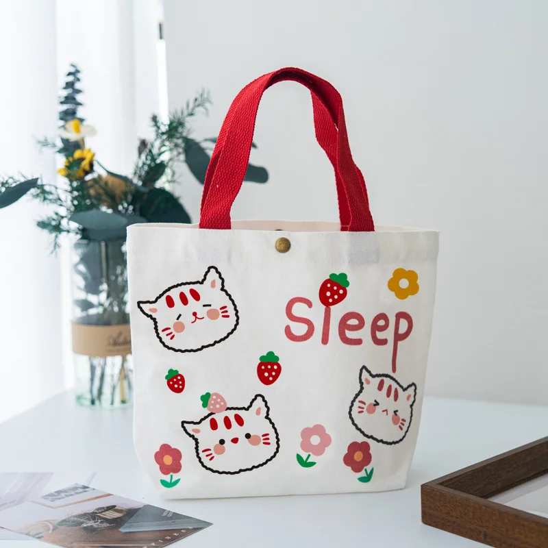 

Spot Cute Cartoon Canvas Bag Partysu Canvas Bag Wholesale Gift Cotton Handbag Printed Logo