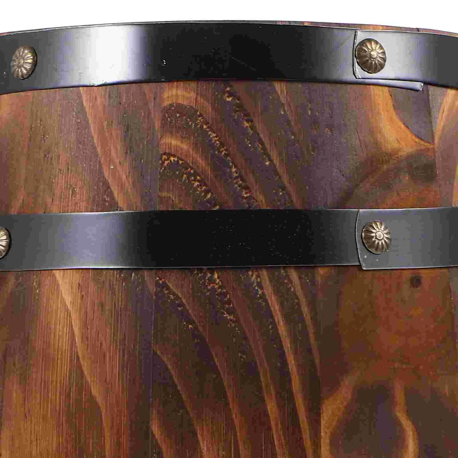 Бочка Декоративное украшение для пива Маленькое виски Деревянное ремесло Пейзаж