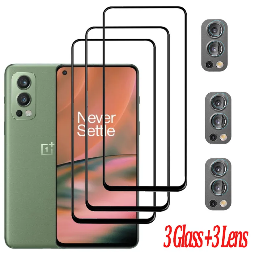 Tempered Glass For OnePlus Nord 2 Glass+Lens Film OnePlus 9R