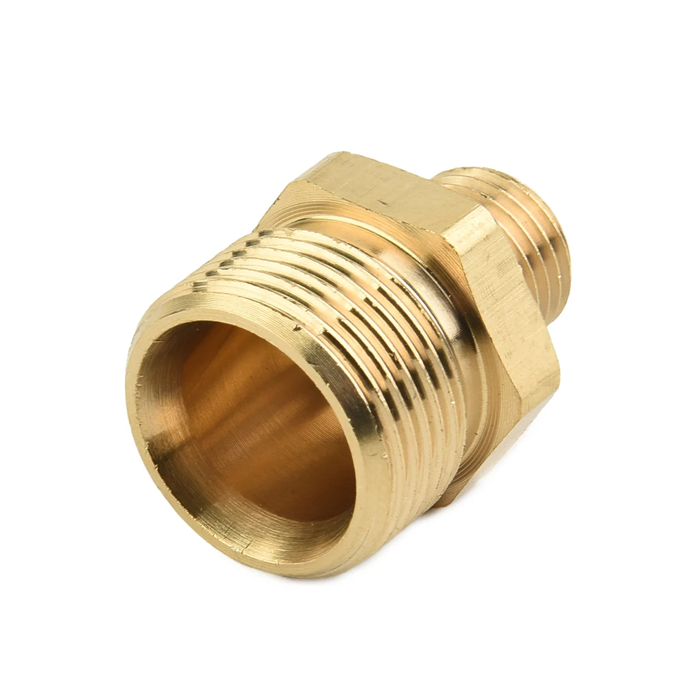 Фото Переходник Drision Male M22 на 1/4 дюйма, латунный соединитель для водоструйных аппаратов, фитинг-адаптер для мойки автомобилей под высоким давлением №2