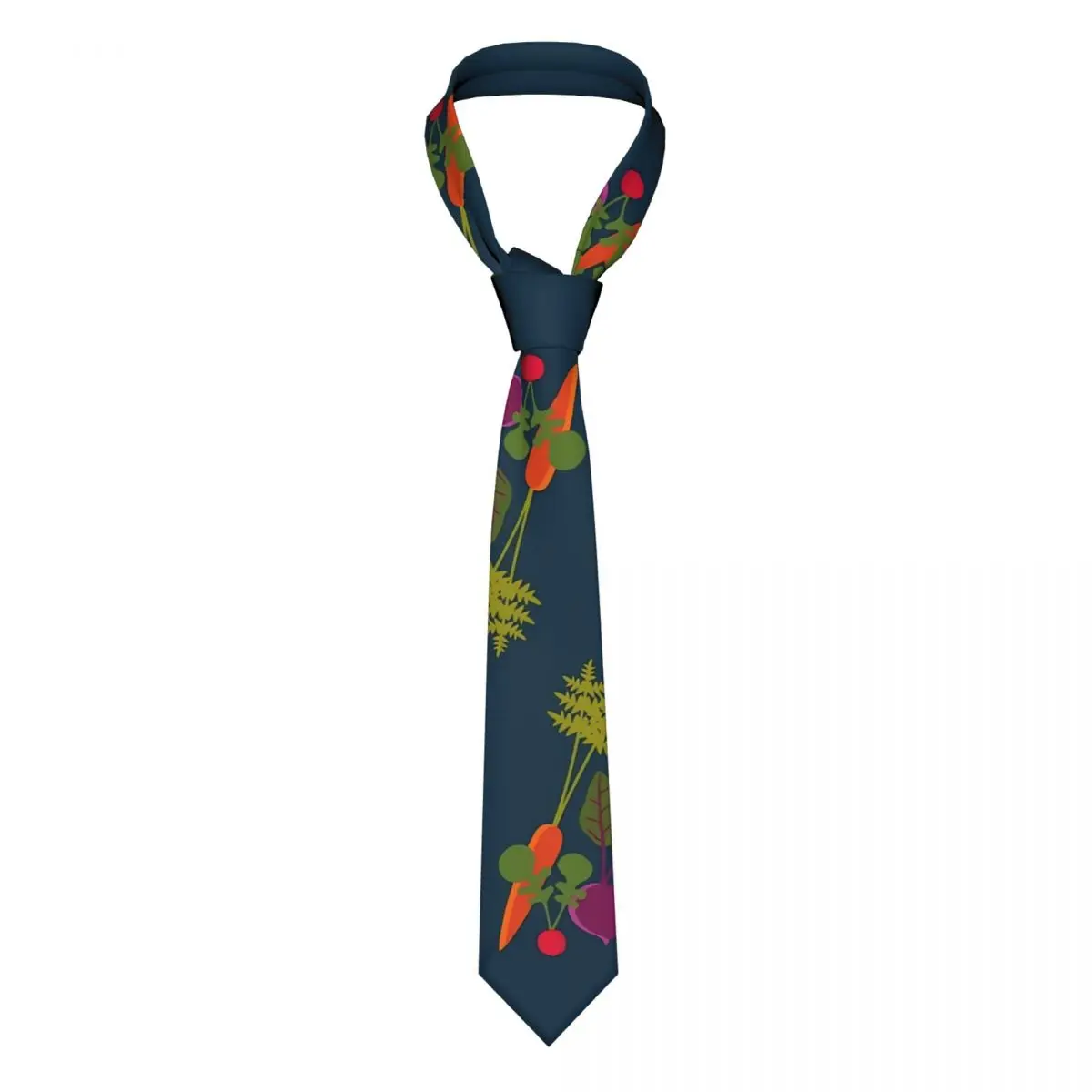 

Radishes Print Tie Vegetable Medley Shirt Fashion Neck Ties Wedding Polyester Silk Gift Men Cravat