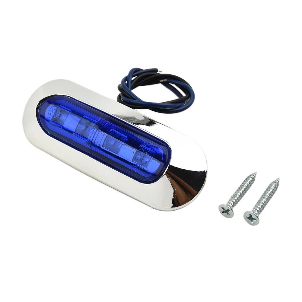 

Lamp Marine Boat Truck Side Lights Waterproof 12-24V 4PCS Accessories Blue Cabin Deck Courtesy Lights RV Trailer