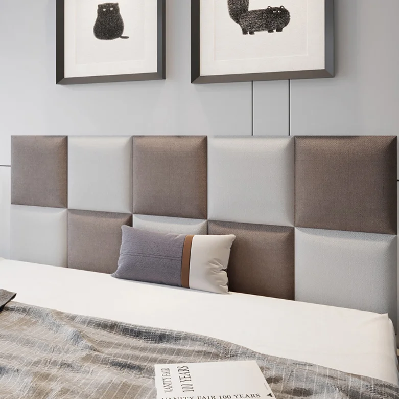 

Comfortable bed head plate cushion background wall wall decoration