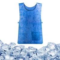 summer cooling lightweight vest waterproof fabric high temperature protective ice vest outdoor sport work vest for outdoor sport
