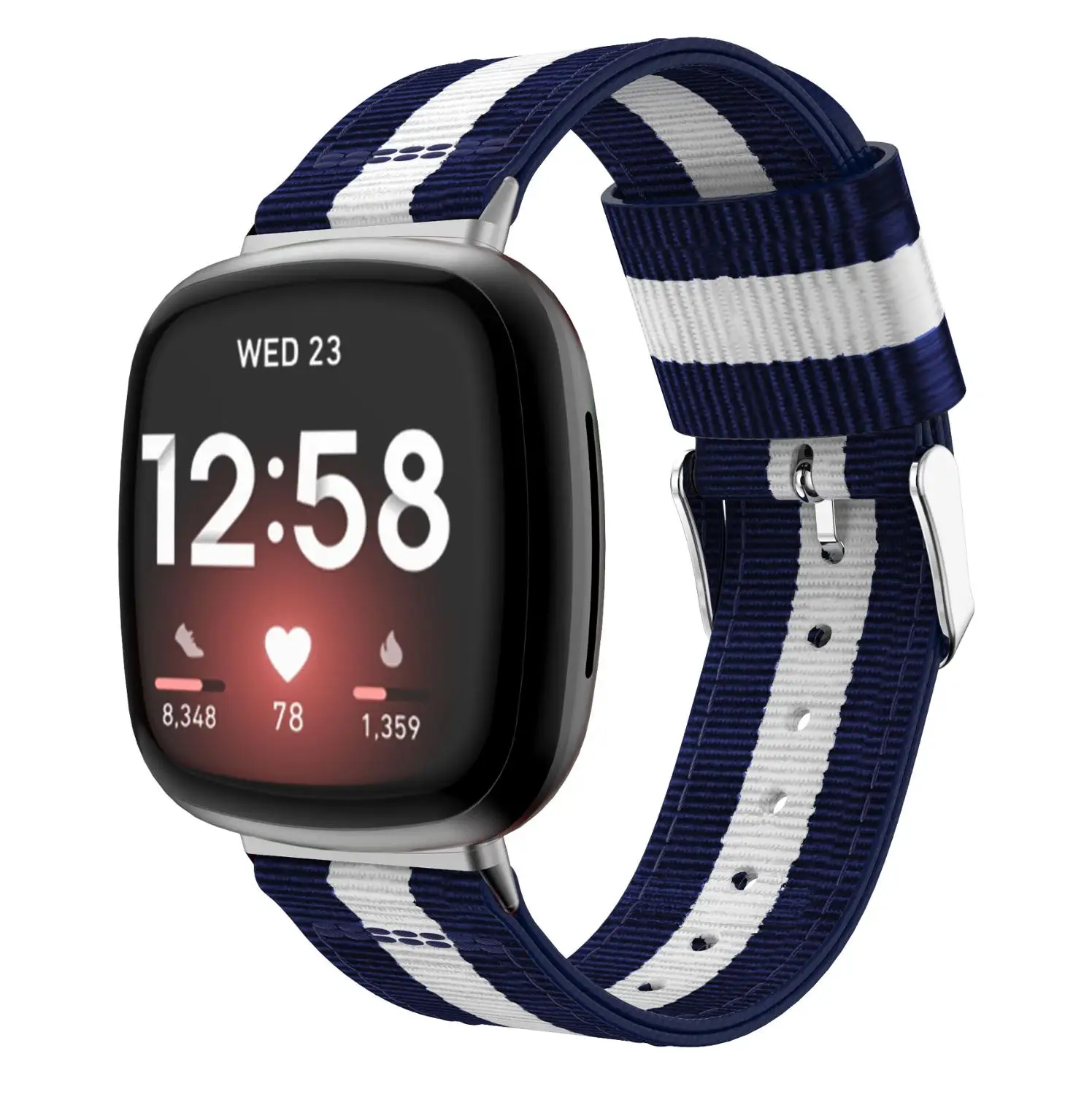 Nylon Strap for fitbit Versa3 band Smart watch nylon bracelet Watchband Sport Bracelet for Fitbit Sense band Accessories