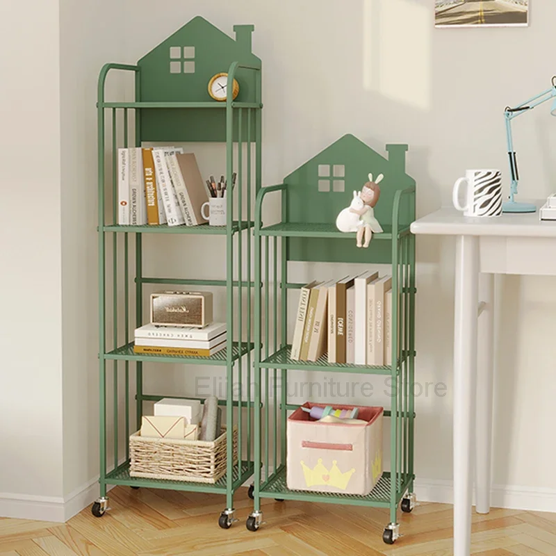 Дисплей Мобильная книжная полка Полки для растений Узкая гостиная Детская