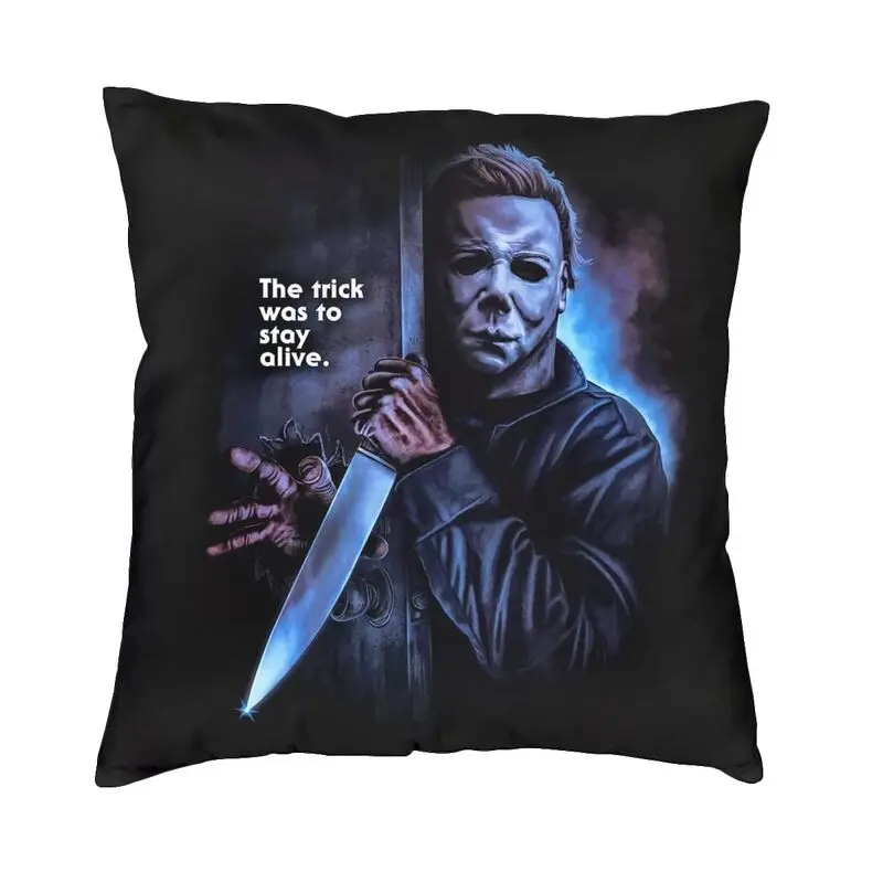 

Ужасный фильм Хэллоуин Майкл Майерс декоративная подушка роскошное украшение для подушки салонная квадратная наволочка