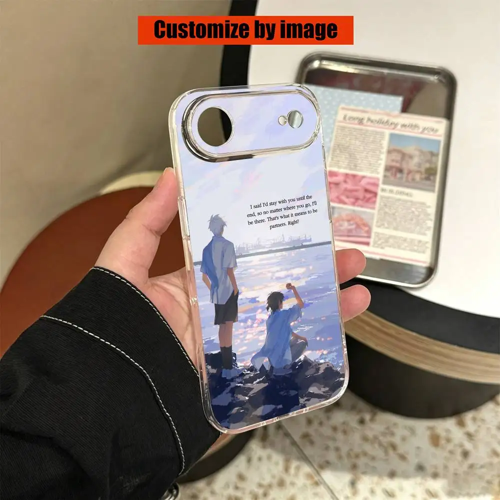 Прозрачный силиконовый мягкий чехол для телефона Link C-Click Shi Guang Dai Li Ren Anime для iPhone 17 16 15 14 13 12 Mini Pro Max Plus (art.: 3920db1a830ad) - 3920db1a830ad