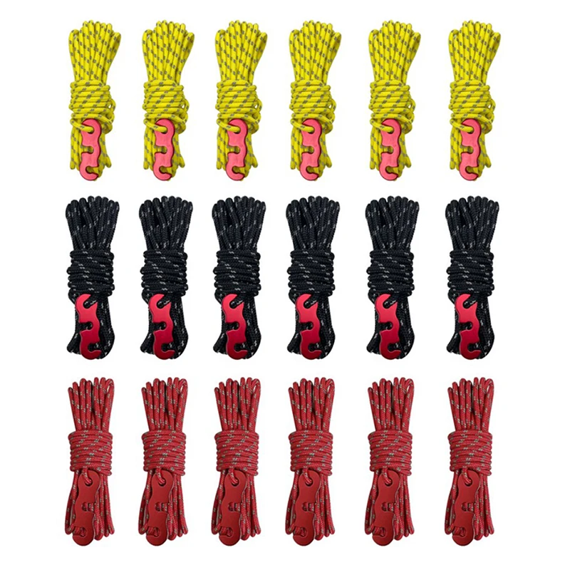 

4pcs Multifunction Tent Rope Tent Accessories Outdoor Sports Camping Hiking 400cm Durable Polypropylene Rope