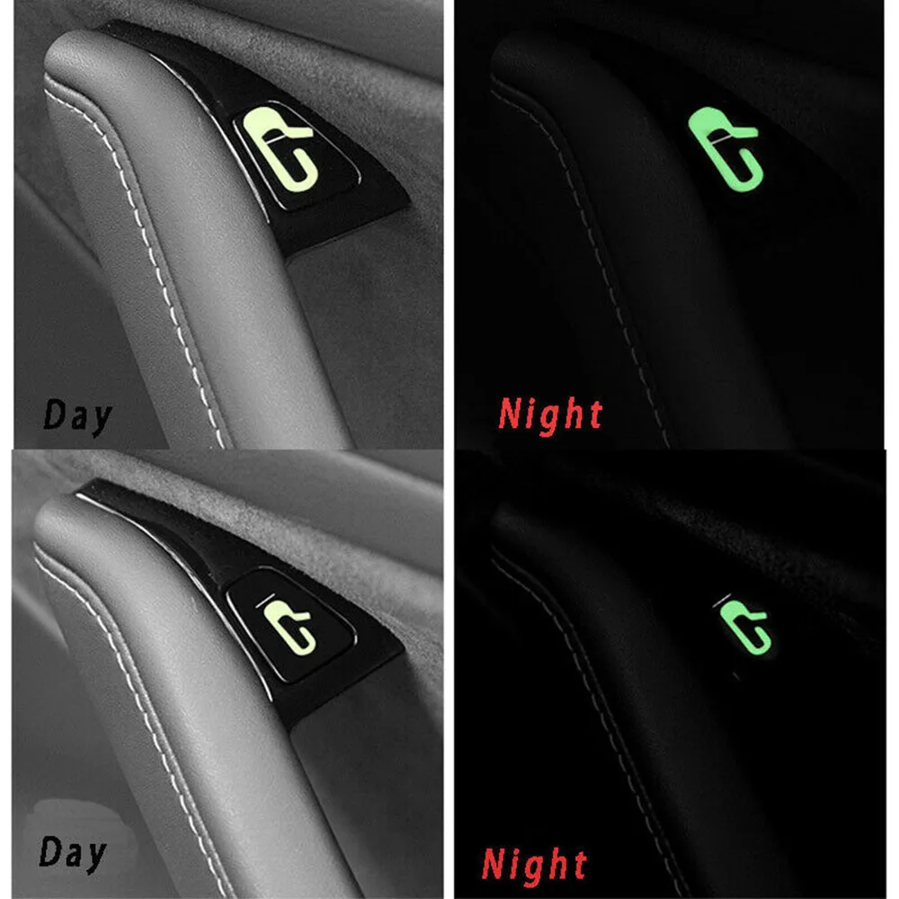 

Car Door Open Exit Luminous Sticker Decal Open Button Reminder Fit For Tesla Model 3 Car Stickers Exterior Accessories Parts