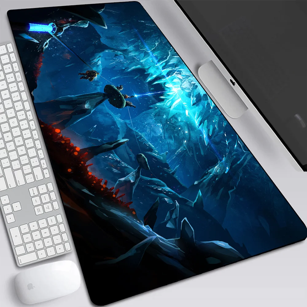 Большой игровой коврик для мыши Deep Rock галактиc компьютерный ноутбука клавиатуры
