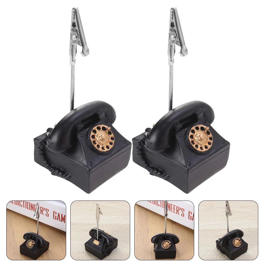 

2Pcs Household Decorative Picture Holder Memo Holder Message Clips Delicate Picture Holder for Memo Cards