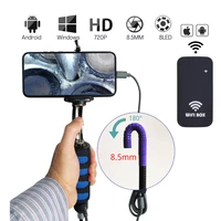 180%c2%ba rotatable industrial endoscope camera control steering automotive pipe inspection borescope a800 3 with wifi box for iphone