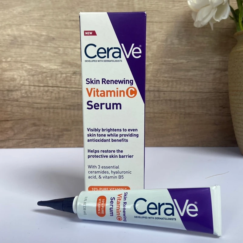 

CeraVe Original Vitamin C Serum Anti-wrinkle And Aging Reduce Wrinkles Lines With Hyaluronic Acid Organic Repair Skin Barrier