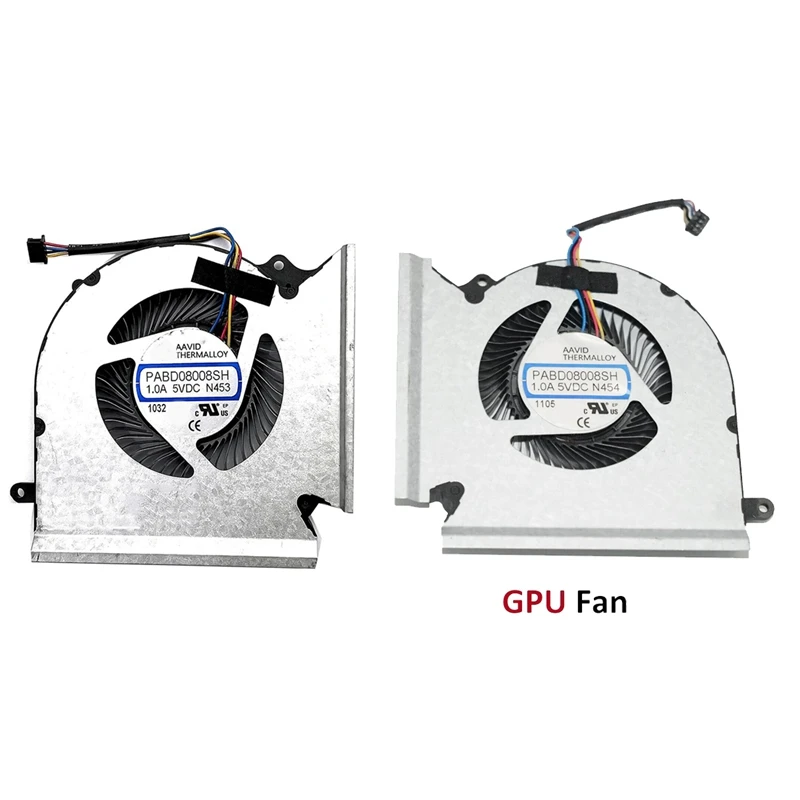 

Computer CPU Cooling Fan +GPU Cooling Fan Accessories Component For MSI GE66 GP66 GL66 MS-1541 MS-1542 N453 N454 PABD08008SH