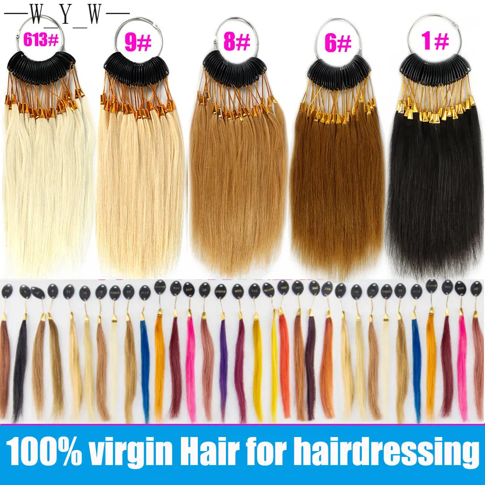 Swatch Ring Hair Extension Samples Testing Color For Salon Hairdressing