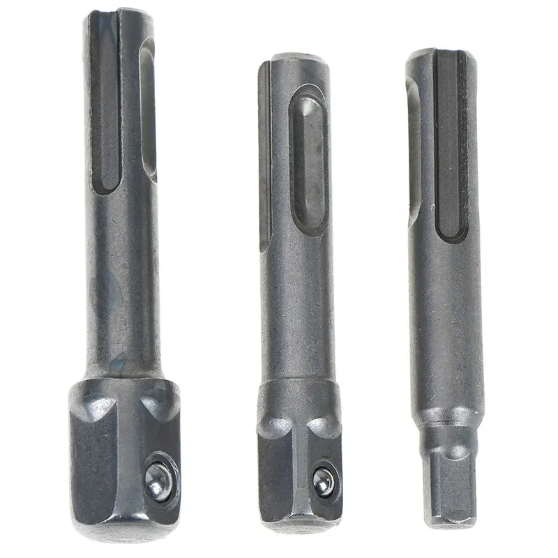 

3Pcs/set 3/8 1/4 1/2" Hex Shank Converter Sds Socket Driver Set Drill Bit Adaptor
