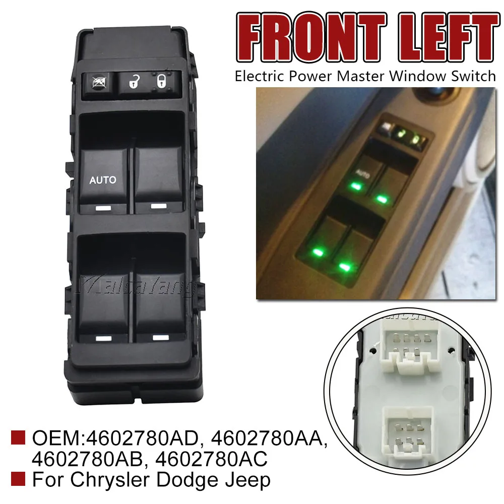 

Автомобильные аксессуары 4602780 АА 04602780 AA для Jeep Compass Patriot Dodge, новый переключатель стеклоподъемника со стороны водителя, двухтактный переключатель