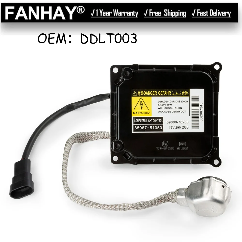 Новый модуль блока управления балластом для Toyota для Lexus D4S D4R KDLT003 OEM DDLT003 85967-24010 85967-53040 85967-52020 85967-51050