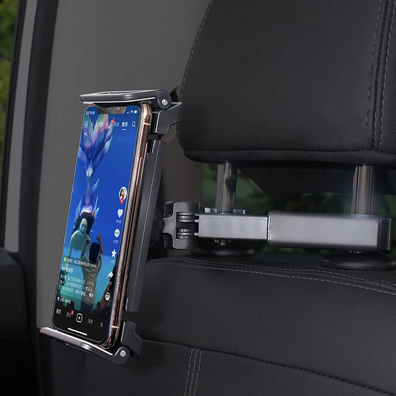 

Ready Stock Car Phone Holder Car Stand Car Back Seat Mount Stand Tablet Stand Adjustable Headrest Backseat Holder