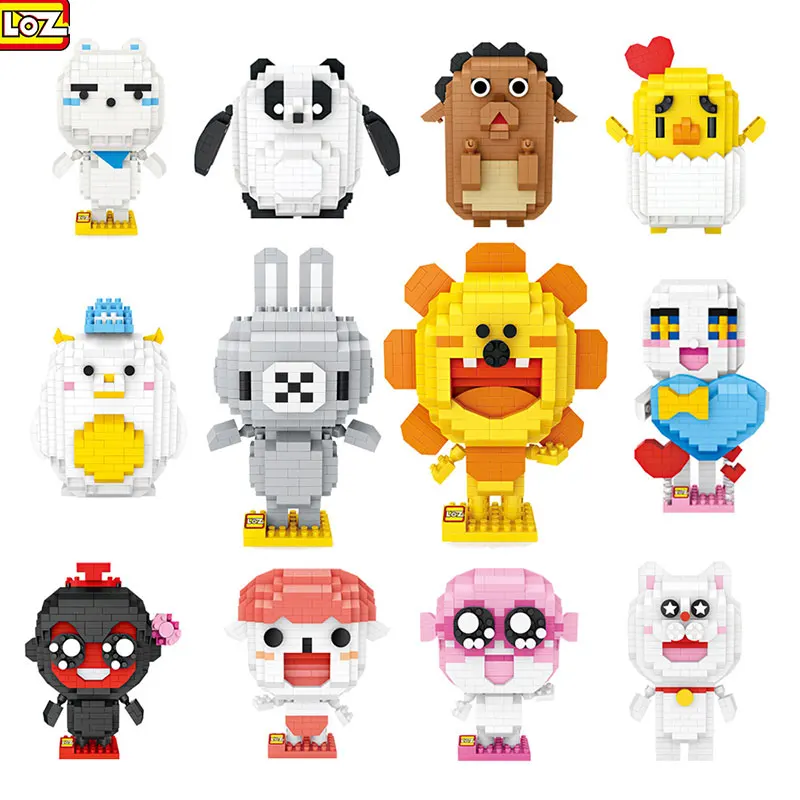 

LOZ Mini Building Blocks Cute Panda Constellations Animal Cartoon Characters Micro Particle Toys For DIY Children Girl Gifts 12+