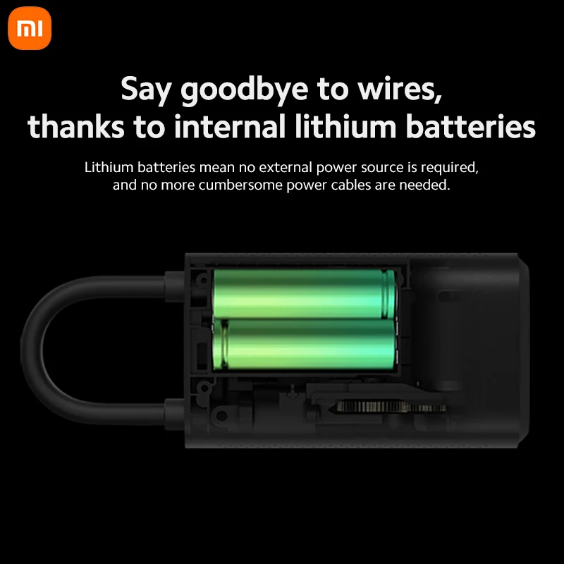 Оригинальный Портативный электрический воздушный компрессор Xiaomi цифровой