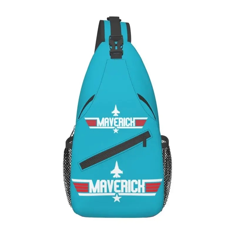 

Maverick Top Gun Sling Chest Bag Customized Tom Cruise Movie Shoulder Crossbody Backpack for Men Traveling Daypack