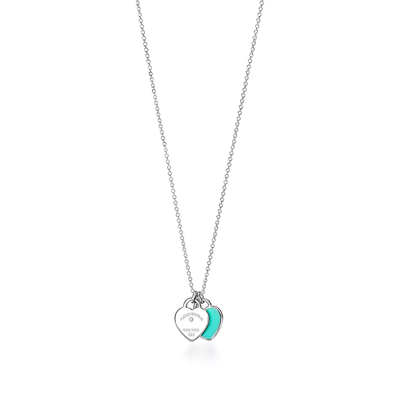 

2022 Latest Boutique Classic Love Heart with Zircon Necklace Holiday gift