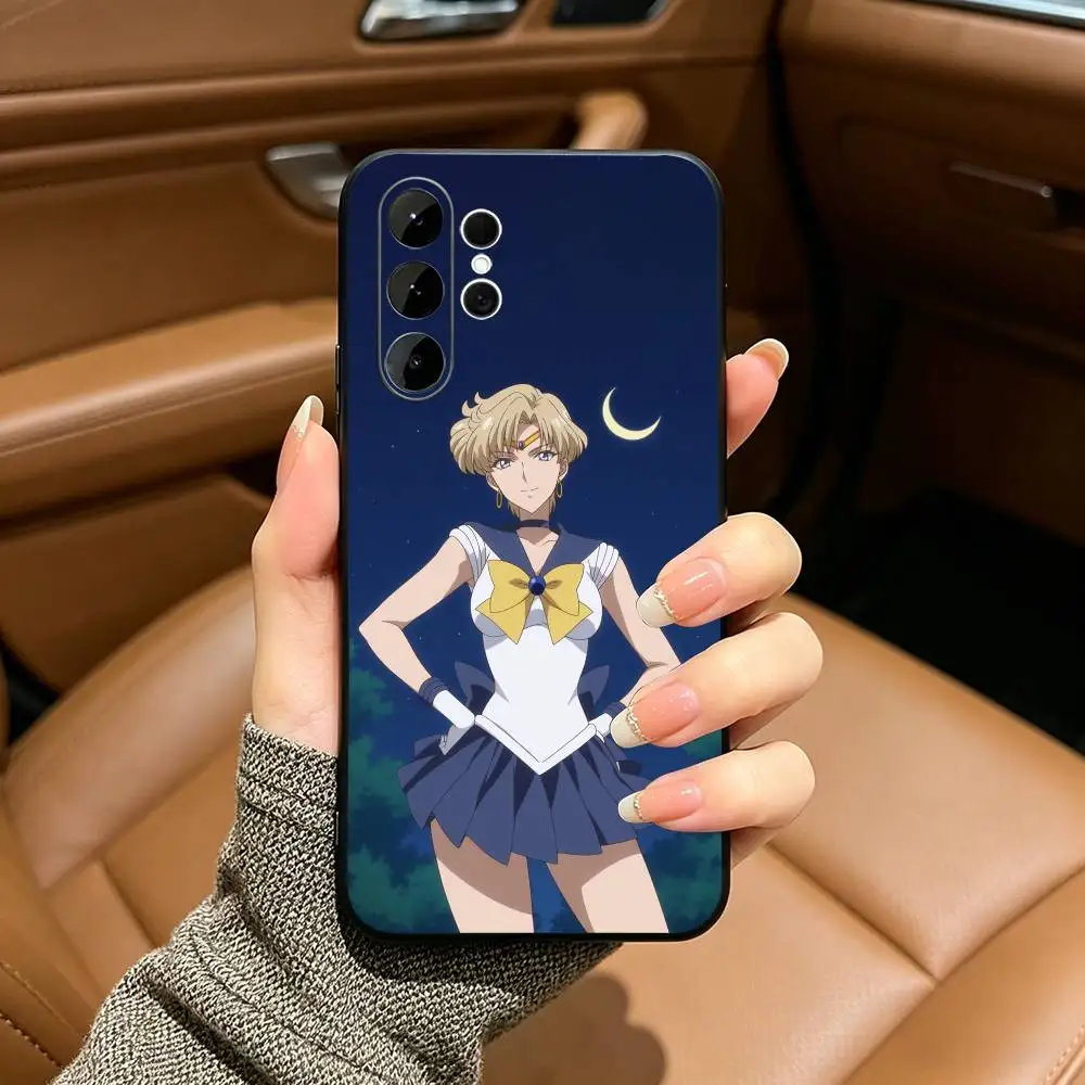 Мягкий силиконовый чехол Sailor Moon-Uranus для Samsung S25, S24, S21, S22, S23, S30, Ultra, S20, Plus, FE, Lite - черный (art.: 3920daaa59614) - 3920daaa59614
