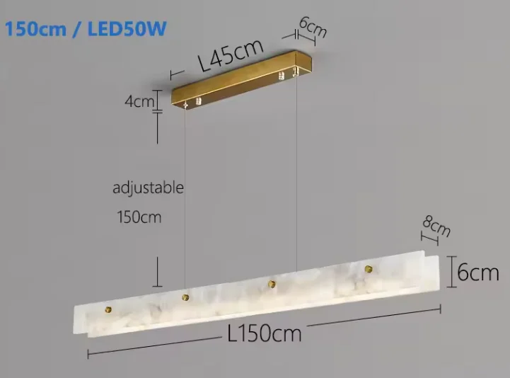 

LED люстра HomeLover мраморная золотая 220В