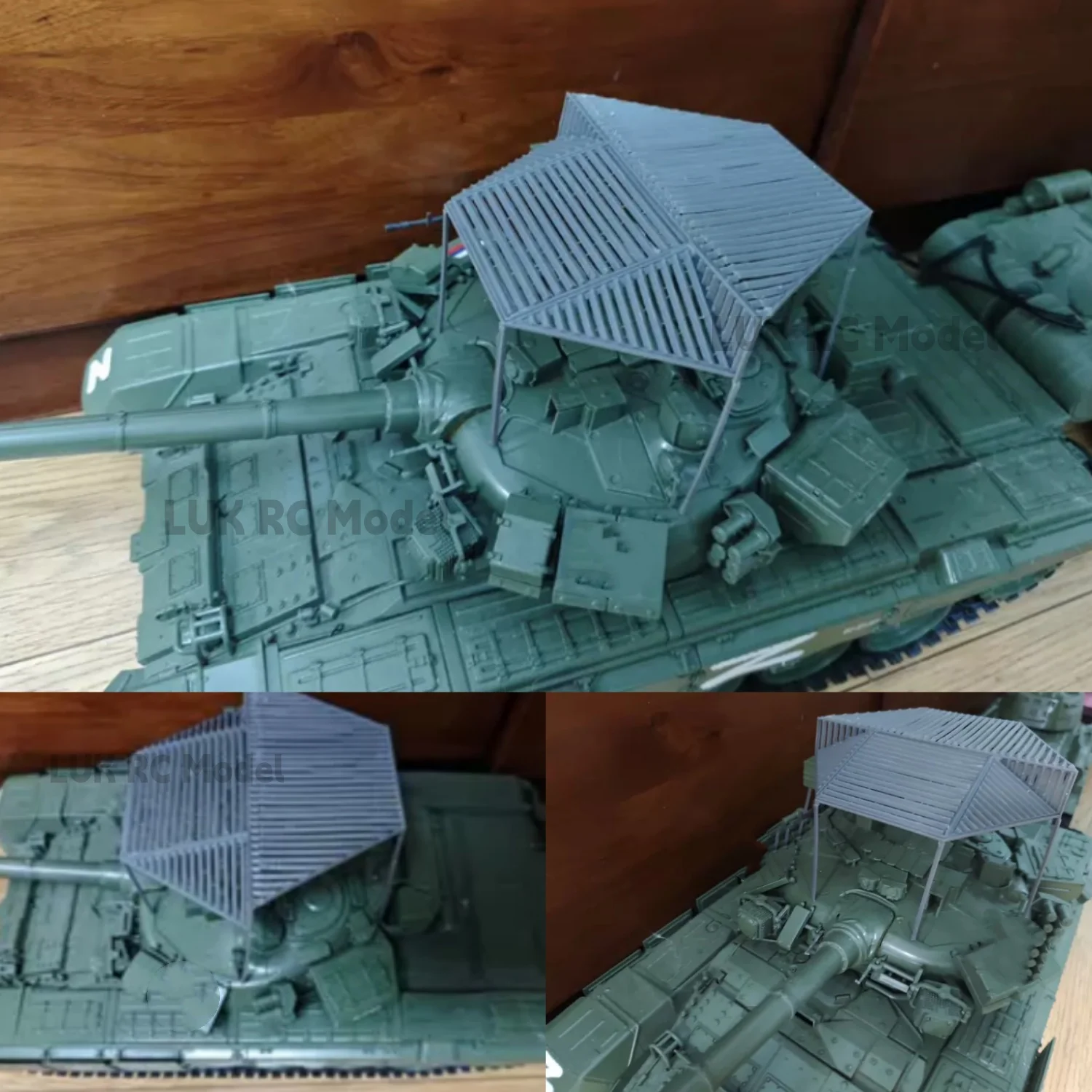 Непокрашенная потолочная решетка для радиоуправляемых танков 116 T90 T72, аксессуары для модернизации, модификации Henglong, DIY-модификация, игрушка для покраски, подарок для мальчика (art.: 3920dc211e2c5) - 3920dc211e2c5