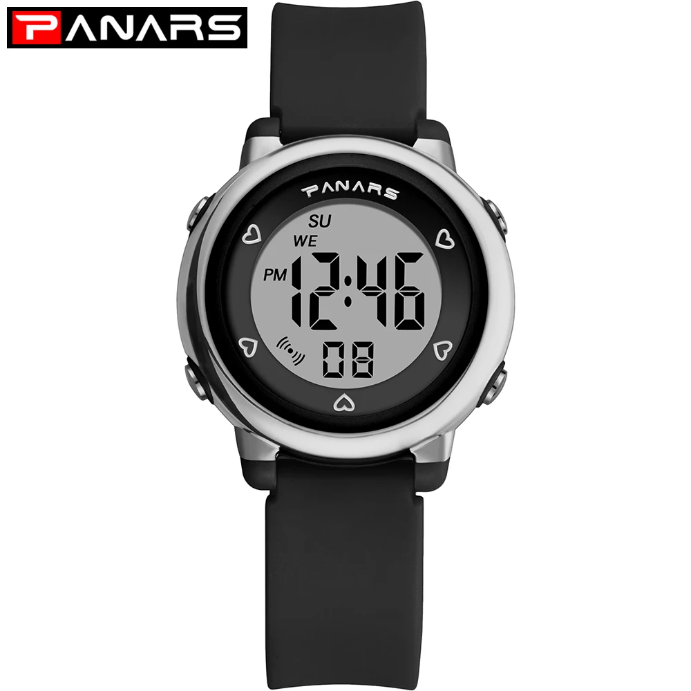 

PANARS Children Watches Sports Waterproof LED Digital Watch Alarm Kids Clock Student Wristwatch Boys Girls Gifts Relojes