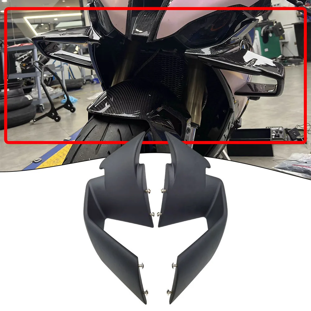 

1pair Front Spoiler Fixed Wind Winglets For BMW S1000RR M1000RR 2019-2022 Matte Black Fairing Side Spoiler Winglets