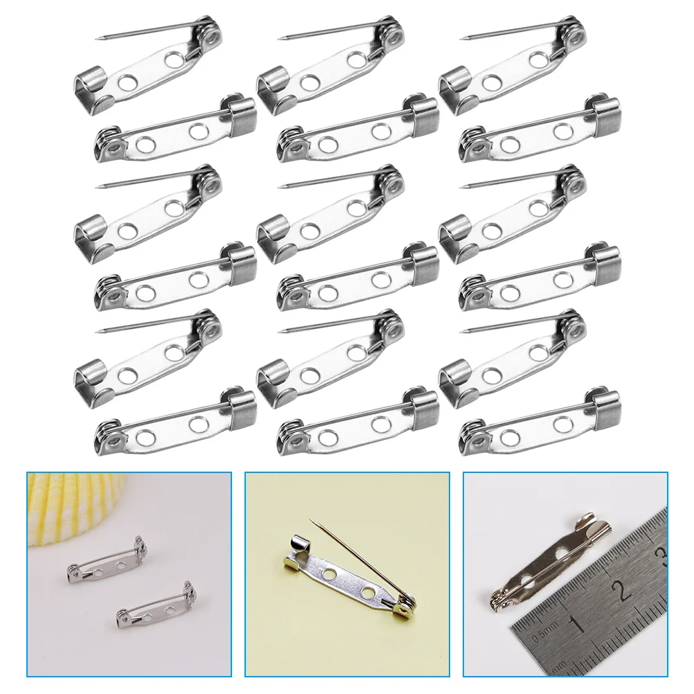 

Silver Safety Pin Alloy Brooch Costume Jewelry Dress Craft Jewelry Brooches Clothing Clip Heavy Duty