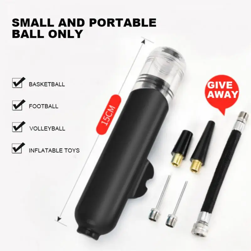

8 Inch Bomba De Aire Bicicleta Portable Bicycle Pump Basketball Football Pump Steel Pipe Manual Pump Inflator Bike Accessories