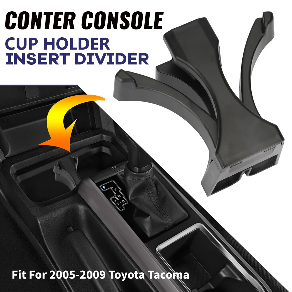 

Center Console Cup Holder Divider Insert Drink for Toyota Tacoma 2005-2009 Sequoia 2008-2017 55604-04010 Car Accessories