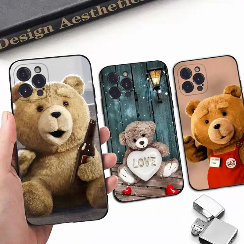 

Ted Bear Phone Case For iPhone 8 7 6 6S Plus X SE 2020 XR XS 14 11 12 13 Mini Pro Max Mobile Case