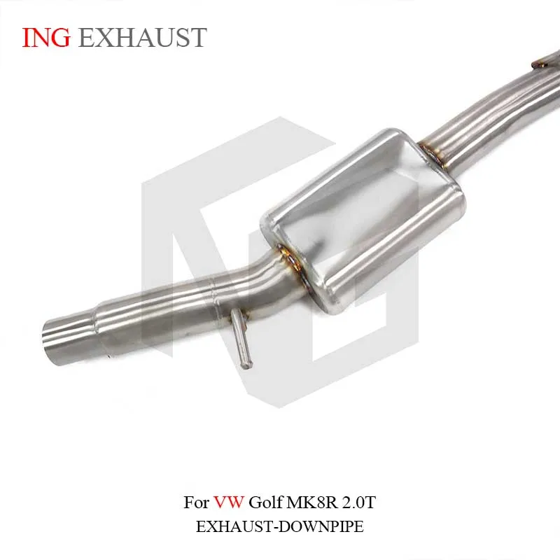 Для VW Golf MK8R 2.0T с клапаном ING Выхлопная система из нержавеющей стали Performance Catback